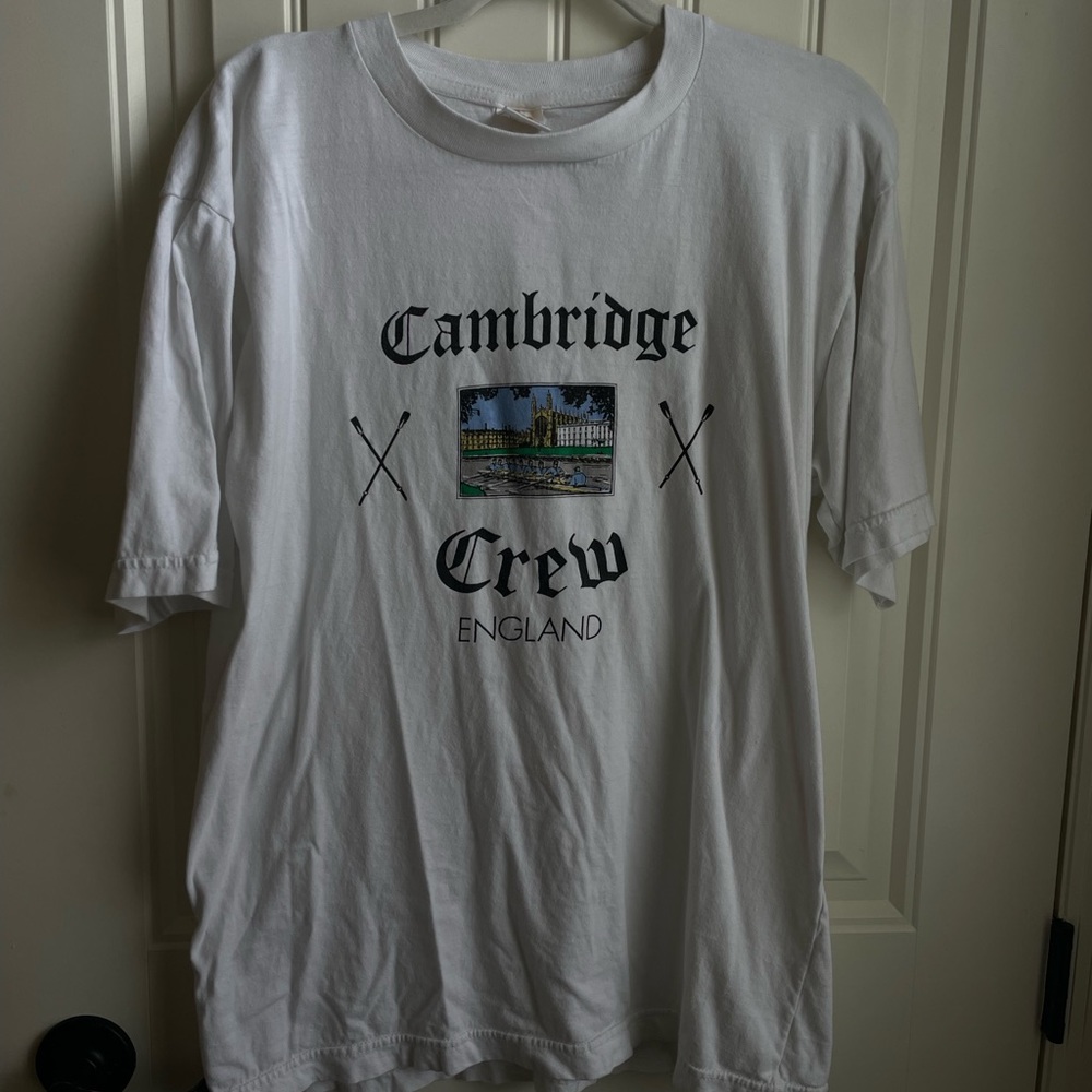 Cambridge crew England graphic tee
